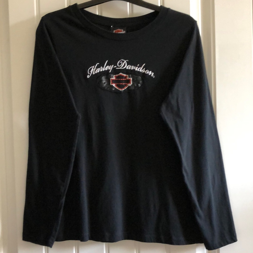 Given as Gift! Harley-Davidson Long-Sleeve Top - Picture 1 of 9
